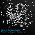 thumbnail image 3 of Uxcell 14000Pcs Acrylic Wedding Table Diamonds 3mm Crystals Gems for Decorations, Silver, 3 of 4