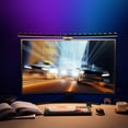 thumbnail image 4 of Barra de Lámpara de monitor Rgb, 2 en 1 Barra de Luz de Pantalla de Ángulo Ajustable Voice Curva de Voz Activada para Escritorio, 4 of 7