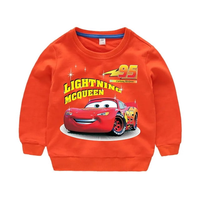 Disney Cars-Sudadera de algodón para niño, sudadera de Rayo McQueen para niño
