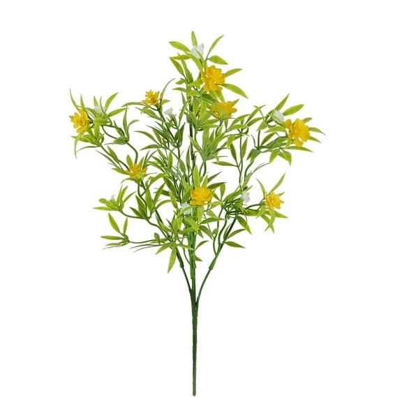 Mainstays Indoor 14 in Artificial Polyester Floral Pick, Yellow Color