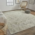 thumbnail image 6 of 2' X 3' Gray And Taupe Abstract Hand Woven Area Rug, 6 of 9