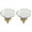 Clear Pigeon Egg Gold Base, variant on BE-TOOL 2PCS Artificial Crystal Cabinet Exterior Knob Single Hole Door Handles for Cabinets Doors