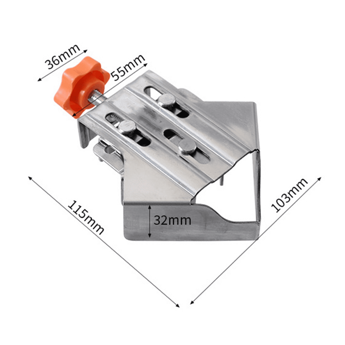 2Pc Carpenter Quick Positioning Clamp for Wood Panel Splicing 90 Degree Right Angle Fixing Clip Right Angle Clamp-Closed