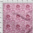 thumbnail image 3 of oneOone Velvet Light Pink Fabric Jacobean Floral Craft Projects Decor Fabric Printed By The Yard 58 Inch Wide, 3 of 4
