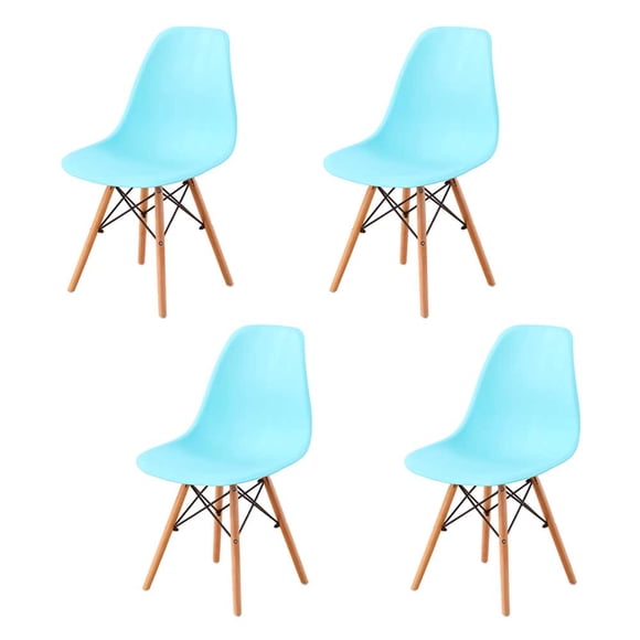 Set 4 Sillas Replica Eames Mint Sala Comedor Cocina Estilo Minimalista DIB CARPET & HOME MSI002-1001/104