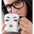 thumbnail image 2 of 3drose, Glam Image of Rose Gold Glitter Ladies Face Illustration, 15oz Two-tone Black Mug, 2 of 6