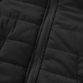 thumbnail image 5 of SGFCWSX Padded Jacket Toddler Girls Hoodless Puffer Coat with Pockets Casual Jackets Black Size 3 Years, 5 of 8