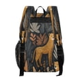thumbnail image 3 of PVC Transparent Backpacks Clear Backpack for Travel and Outings Cheetahs and Jungle Foliage Pattern, 3 of 7