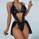 thumbnail image 2 of Gibobby Lenceria mujer sexy Lencería Sexy para Mujer Baby Doll Mujer Sexy Color Negro Mono Sensual y Elegante Fina Lenceria para Dama(Negro, XG), 2 of 5