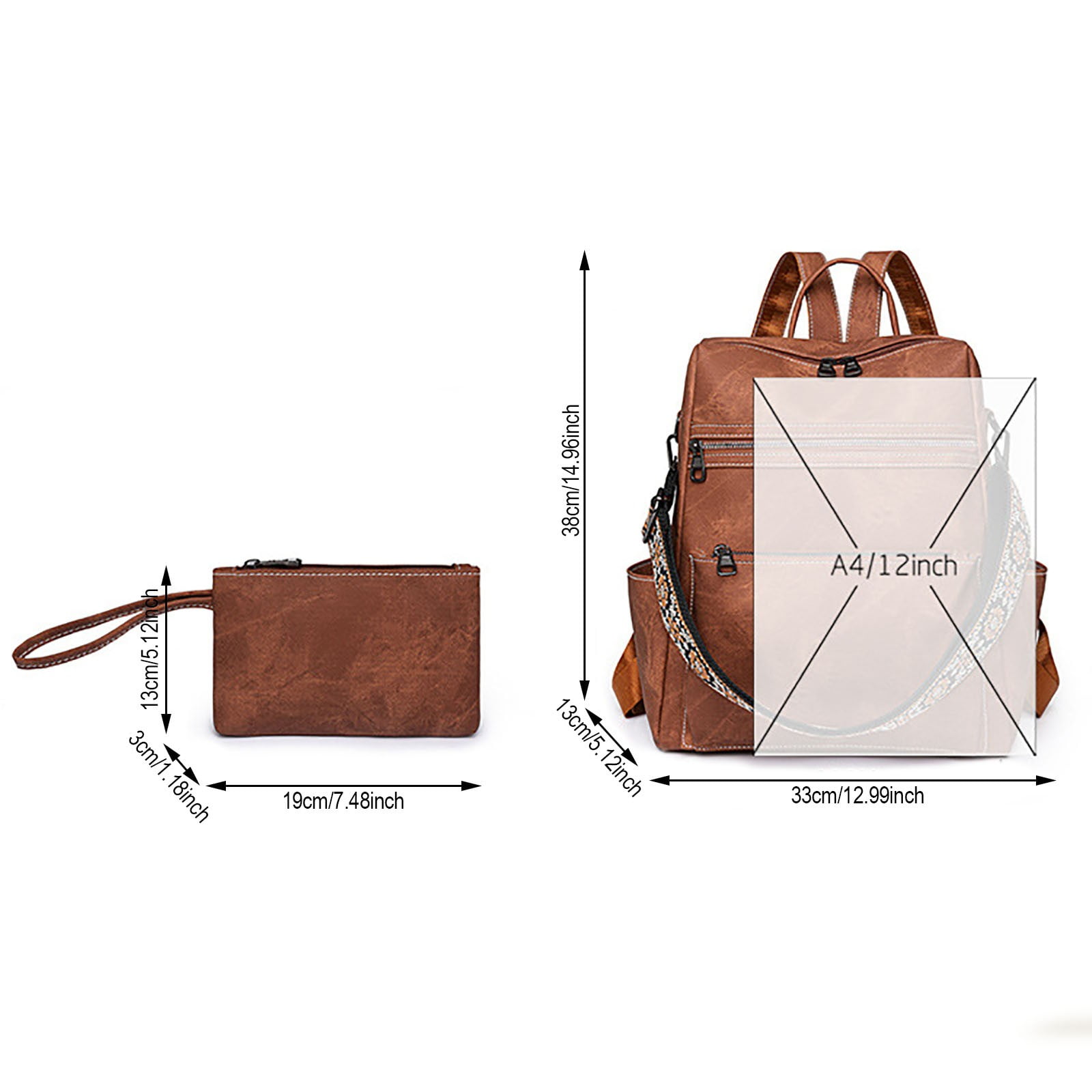 Modisza Backpack Purse for Women Fashion Leather Travel Shoulder Bag Top Handle Satchel Schoolbag