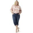 thumbnail image 5 of Gloria Vanderbilt Swan Series Women's Plus Amanda 5 Pocket Capri with Slit, Sizes 16-24, 5 of 5