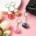 thumbnail image 5 of 1 set 4pcs PVC Cartoon Lucky Cat Pendant Keychain with Iron Open Jump Rings and Iron Keychain Ring Mixed color 9.5cm 4pcs/set, 5 of 5