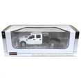 thumbnail image 4 of SpecCast 52602 1 by 64 Ford F250 Crew Cab Super Duty Pickup Truck with Flatbed Pickup - White, 4 of 4