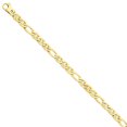 thumbnail image 4 of 14K Yellow Gold 6.5mm 8.25mm Solid Hand-Polished 3 & 1 Flat Anchor Bracelet, 4 of 5