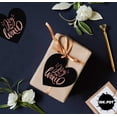 thumbnail image 6 of Inkdotpot Joy To The World Baby Shower Bottle Tag Real Rose Gold Foil Favor Hang Tags Pack Of 50, 6 of 8