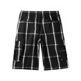thumbnail image 6 of Ma Croix Men's Checkered Loose Fit Plaid Cargo Shorts, 6 of 13