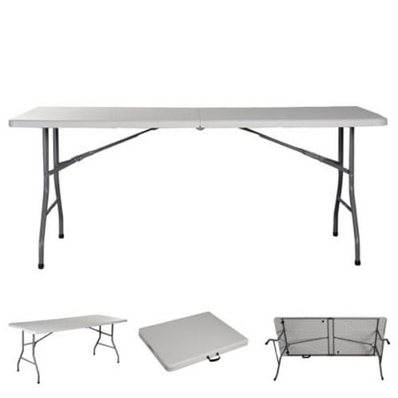 Ktaxon 6 Foot Lightweight White Folding Table Portable Plastic Ktaxon 6 Foot Lightweight White Folding Table Portable Plastic Indoor Outdoor Picnic Party Dining Camping