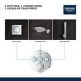 thumbnail image 4 of Grohe 29 161 Smartcontrol Triple Function Thermostatic Valve Trim Only - White, 4 of 7