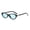Bk Blue, variant on Retro Mini Oval Cat Eye Sunglasses UV400 Protection Women PC Frame Shades