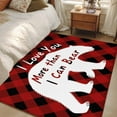 thumbnail image 5 of Valentine's Day Washable Area Rug 2.7 x 5 ft I Love More Than I Can Bear, Soft Non Slip Rugs Stain Repellent Indoor Felt Carpet for Living Dining Room Bedroom Home Office, 5 of 9