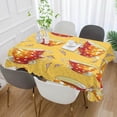 thumbnail image 4 of SKYSONIC 60"x60" Square Tablecloth with Coffee Cups Prints, Anti-Wrinkle and Smooth Table Cloth for Kitchen/Home/Dinning Wedding Decoration, 4 of 7