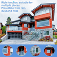 thumbnail image 3 of 4 Pcs Garage Door Seal Guards Weatherproofing Shield Strip Sweep Barrier with Adhesive Tape for Home, 3 of 6