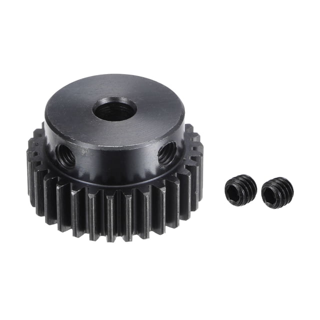 Unique Bargains 7mm Aperture 30T Mod 1 45# Steel Spur Diff Differential Motor Pinion Gear