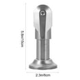 thumbnail image 4 of 4pcs Public Restroom Partition Fittings Stainless Steel Toilet Partition Parts, 4 of 8