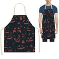 thumbnail image 4 of Apron,Halloween Apron For Men And Women Water And Oil Cooking Kitchen Apron Adjustable Bib Apron, 4 of 8