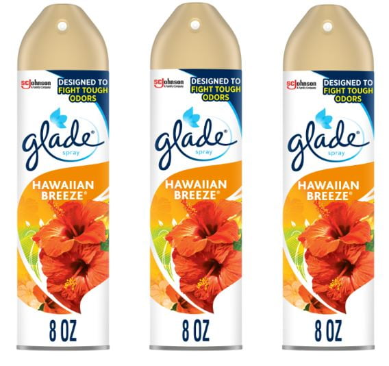 Glade Room Spray 1 CT, Hawaiian Breeze, 8 OZ. Total, Air Freshener 3