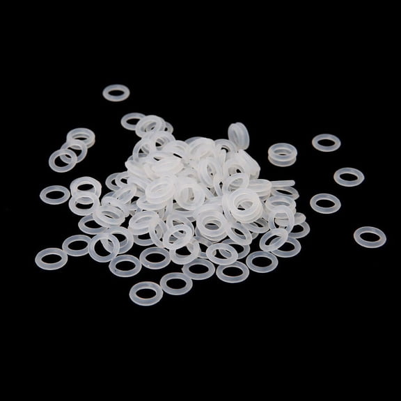 XISAOK O-Ring Rubber Oring Keyboard Switch Dampeners White Sound Reduction (120PCS)