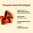 thumbnail image 2 of Micro Ingredients Pumpkin Seed Oil with Saw Palmetto, Cold Pressed, Pure Virgin Oil, Essential Fatty Acids, & Phytosterols, 60 Softgels, 2 of 5