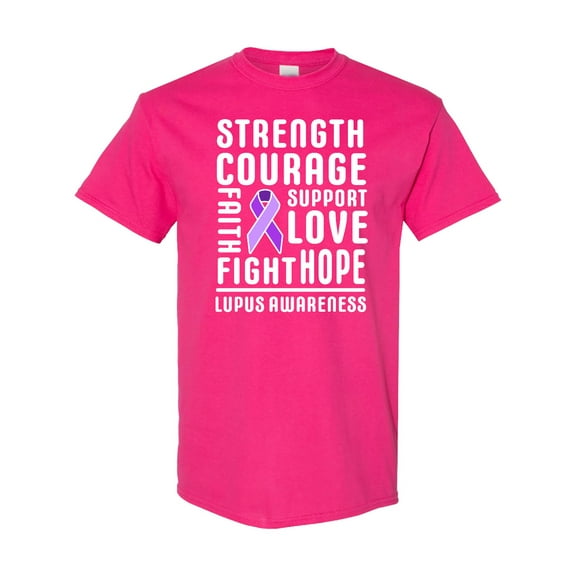 Inktastic Lupus Awareness Strength Support Courage T-Shirt