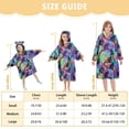 thumbnail image 3 of joogoo Wearable Blanket Hoodie for Gorillas Tie Dye Palm Oversized Sherpa Hooded 3-14 YR M, 3 of 7