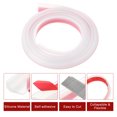 thumbnail image 3 of REGALWOVEN Collapsible Shower Barrier, Silicone Water Splash Guard Strips Self Adhesive Transparent 79 inch, 3 of 7