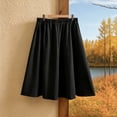 thumbnail image 5 of Qulqfy Womens Summer Maxi A-Line Long Skirts Layered Ruched Flowy Plus Size Black Skirt 2XL, 5 of 6