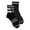 Black, variant on MUK LUKS Women's Compression Nylon Quarter Crew Socks, 2-Pack, Shoe Sizes 6-10