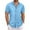 Sky Blue, variant on Men's Casual Button Down Shirt Short Sleeve Relaxed Fit Summer Beach Top with Collar Comfortable Breathable Fabric for Daily Wear