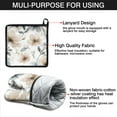thumbnail image 7 of Pioneer Flower Kitchen Oven Mitt and Pot Holder Sets 2 Pcs for Baking, Cooking and Grilling, Heat Resistant Up To 392 °F, 7 of 7