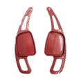thumbnail image 1 of 2 piezas de extensión de palanca de cambios para volante de coche para S5 A7 A8 Q2 Patrón de carbono rojo, 1 of 8
