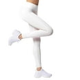 thumbnail image 2 of Couver Women's Cotton Spandex Basic Leggings Pants, White S, 1 Pack, 2 of 7