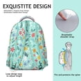 thumbnail image 5 of "Sunflower Print College Backpack - Stylish Wildflowers and Flowers Pattern School Bookbag for Women, Large Capacity with Laptop Sleeve, Water-Resistant Material, Comfortable Shoulder Straps", 5 of 6
