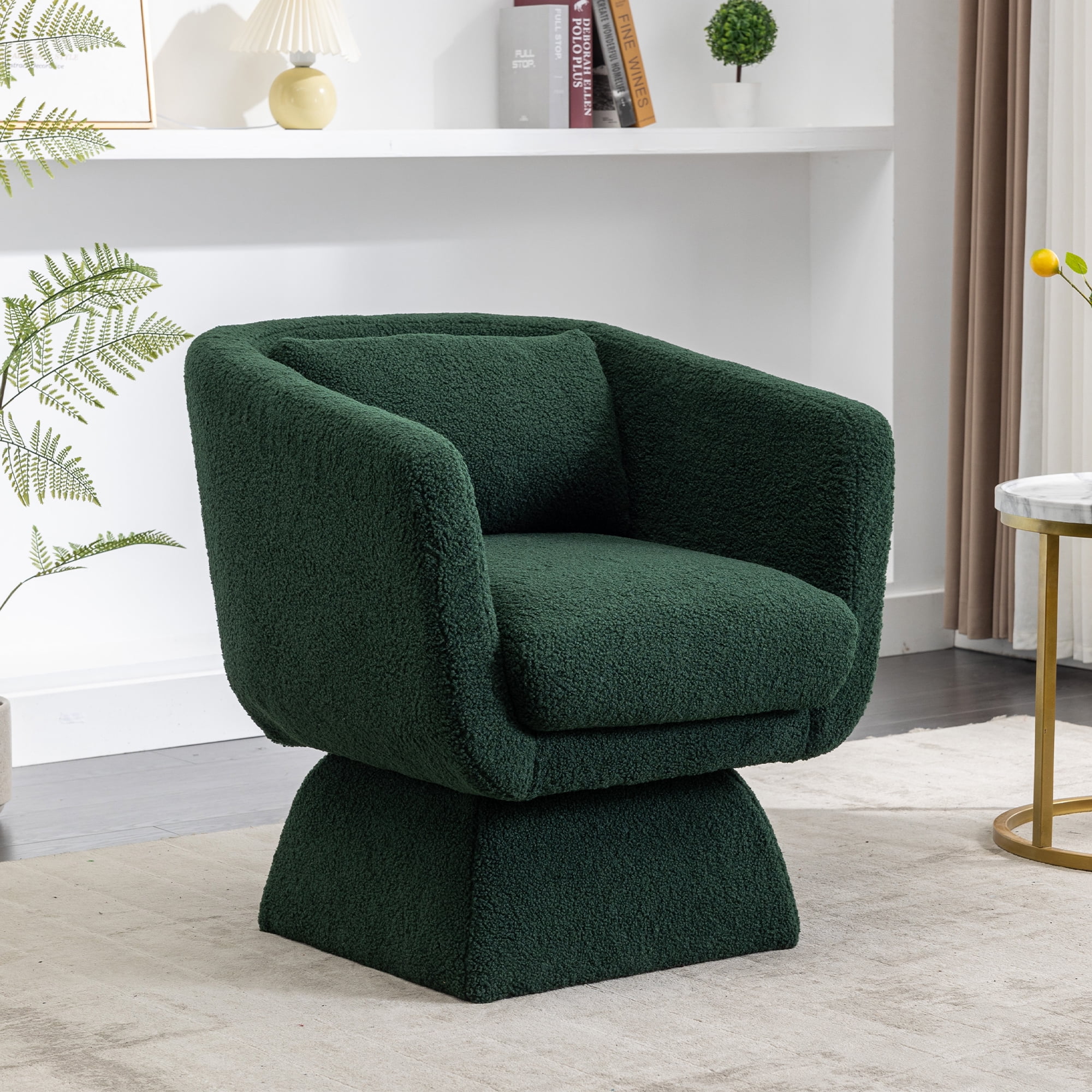 Kadyn 30.30"H Swivel Accent Chair, Single Sofa Chairs for Living Room, Green 360 Degree Armchair Kadyn 30.30"H Swivel Accent Chair, Single Sofa Chairs for Living Room, Green 360 Degree Armchair