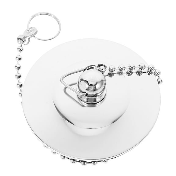 Parvistic Bathtub Drain Plug with Chain Sink Basin Water Stopper for Bathroom Kitchen