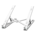 thumbnail image 4 of Soporte para Computadora Portátil de Aleación de Aluminio Base de Soporte Vertical Soporte de Escritorio Ergonómico Liviano Portátil para Viajes blanco shamjiam  Soporte para portátil plegable, 4 of 9