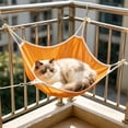 thumbnail image 6 of Roiihwy Summer Cooling Cat Hammock For Crate Hanging, Indoor Outdoor Foolproof Clean Suspension Bed, 23.6x19.7in Orange, 6 of 6