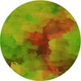 thumbnail image 1 of Ahgly Company Machine Washable Indoor Round Transitional Pistachio Green Area Rugs, 6' Round, 1 of 7