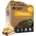 thumbnail image 7 of Double Tree Fatwood Fire Starter Sticks - Premium Organic Resin Rich, Non Toxic Fire Kindling for Wood Stoves, Fireplaces, Campfires, Bonfires - Clean & Natural Burning  (28 Pounds), 7 of 7