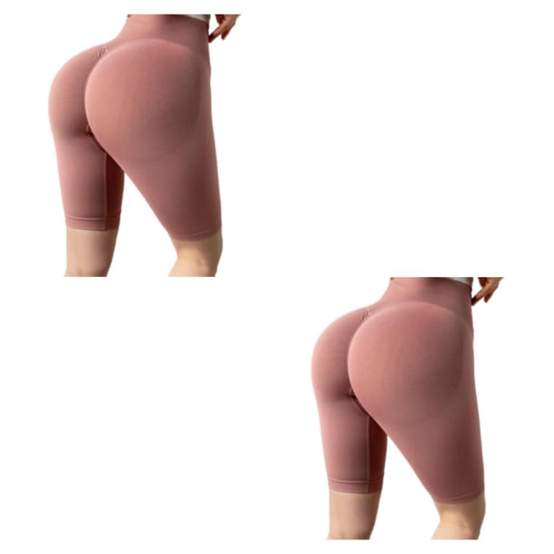 Shorts de yoga Qarigey para Mujeres Verano Rosa S 2piezas