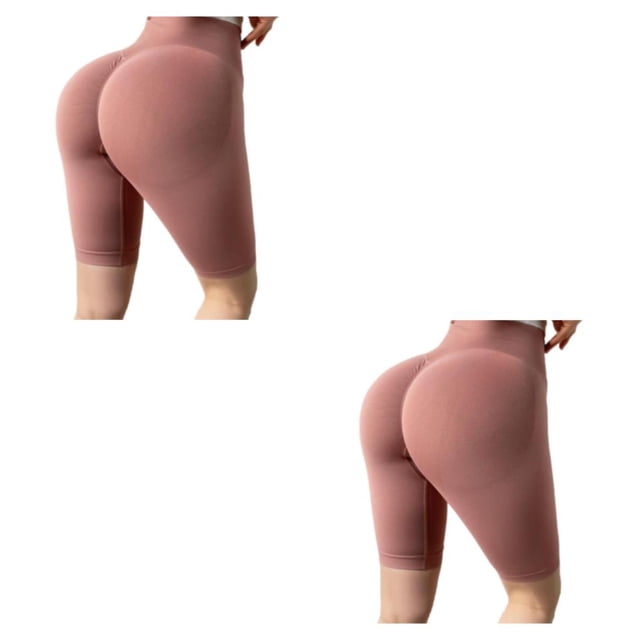Shorts de yoga Qarigey para Mujeres Verano Rosa S 2piezas